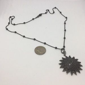 Sunburst and Silver Pendant